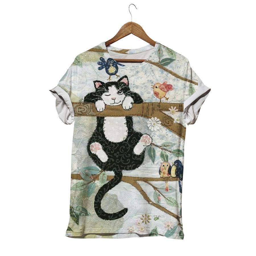 Naughty Kitten Playing T-shirt