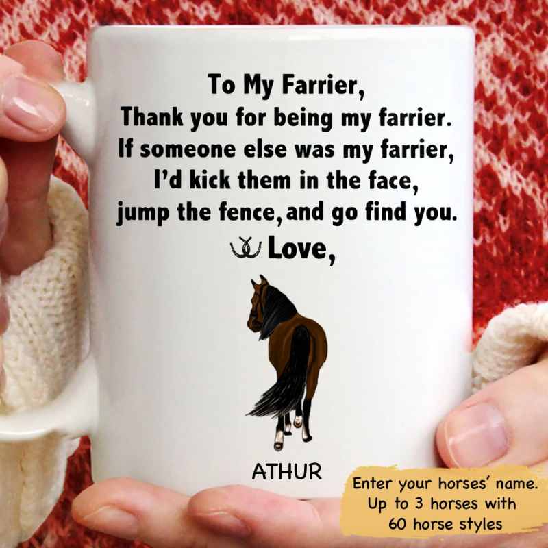 Gift For Farrier From Your Horse Personalized Mug