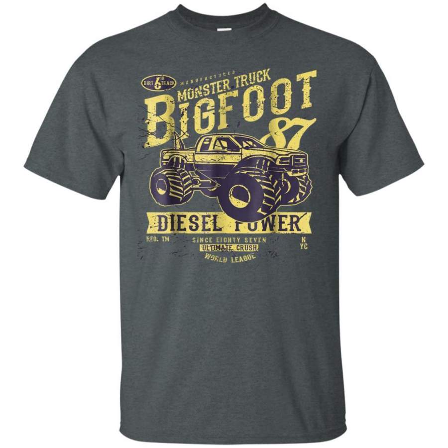 AGR Monster Truck Big Foot Diesel Power Graphic Tshirt Jaq T-shirt