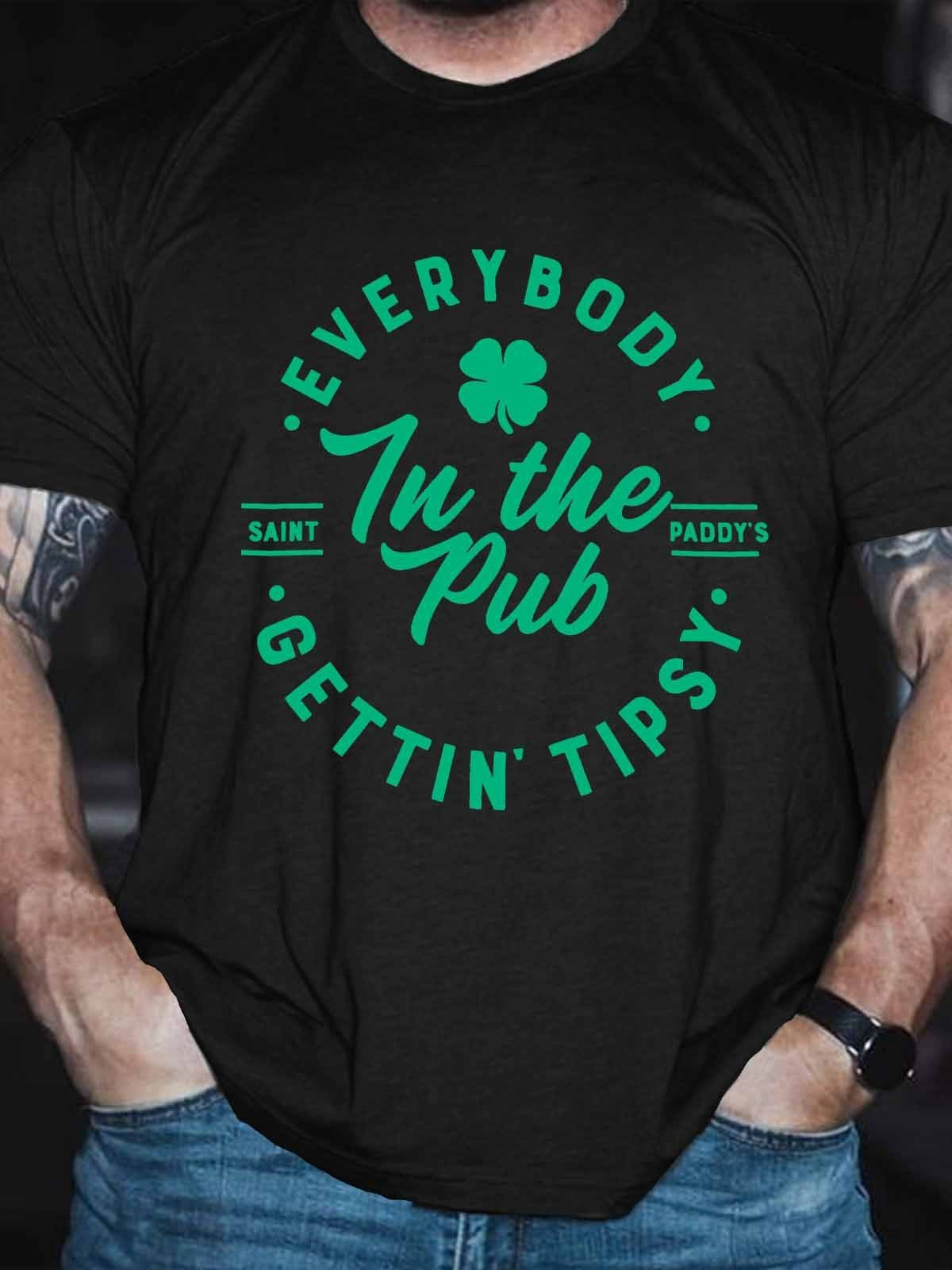 Men’S Everybody In The Pub Gettin Tipsy  T-Shirt