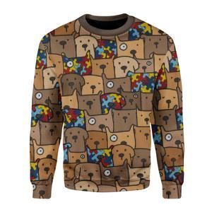 Autism Dog Ugly Christmas Sweater