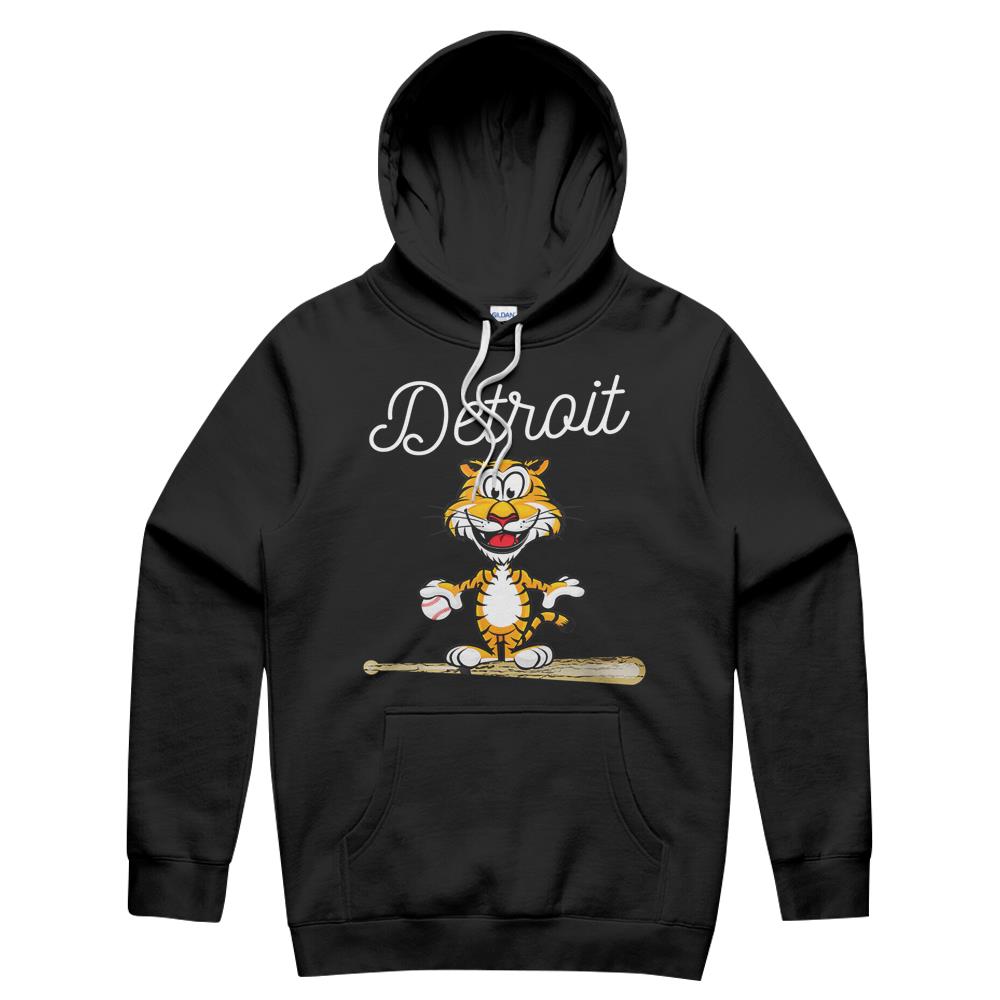 Distressed Tiger Mascot Tshirt For Detroit Baseball Fans Hoodie