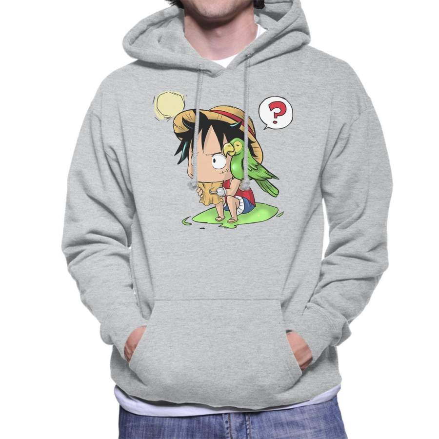 Chibi Monkey D Luffy One Piece Men’s Hooded Sweatshirt