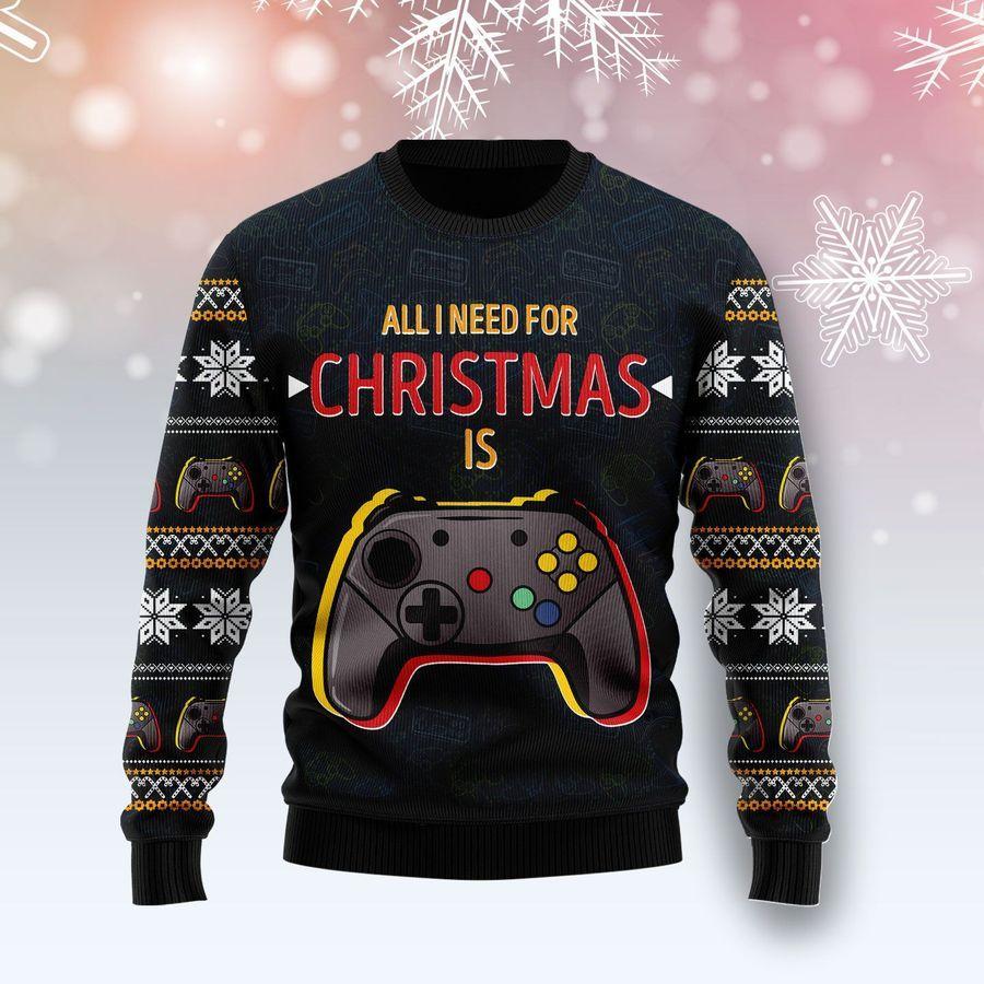 All I Need Is Game Ugly Christmas Sweater | Unisex | Adult | Us1966