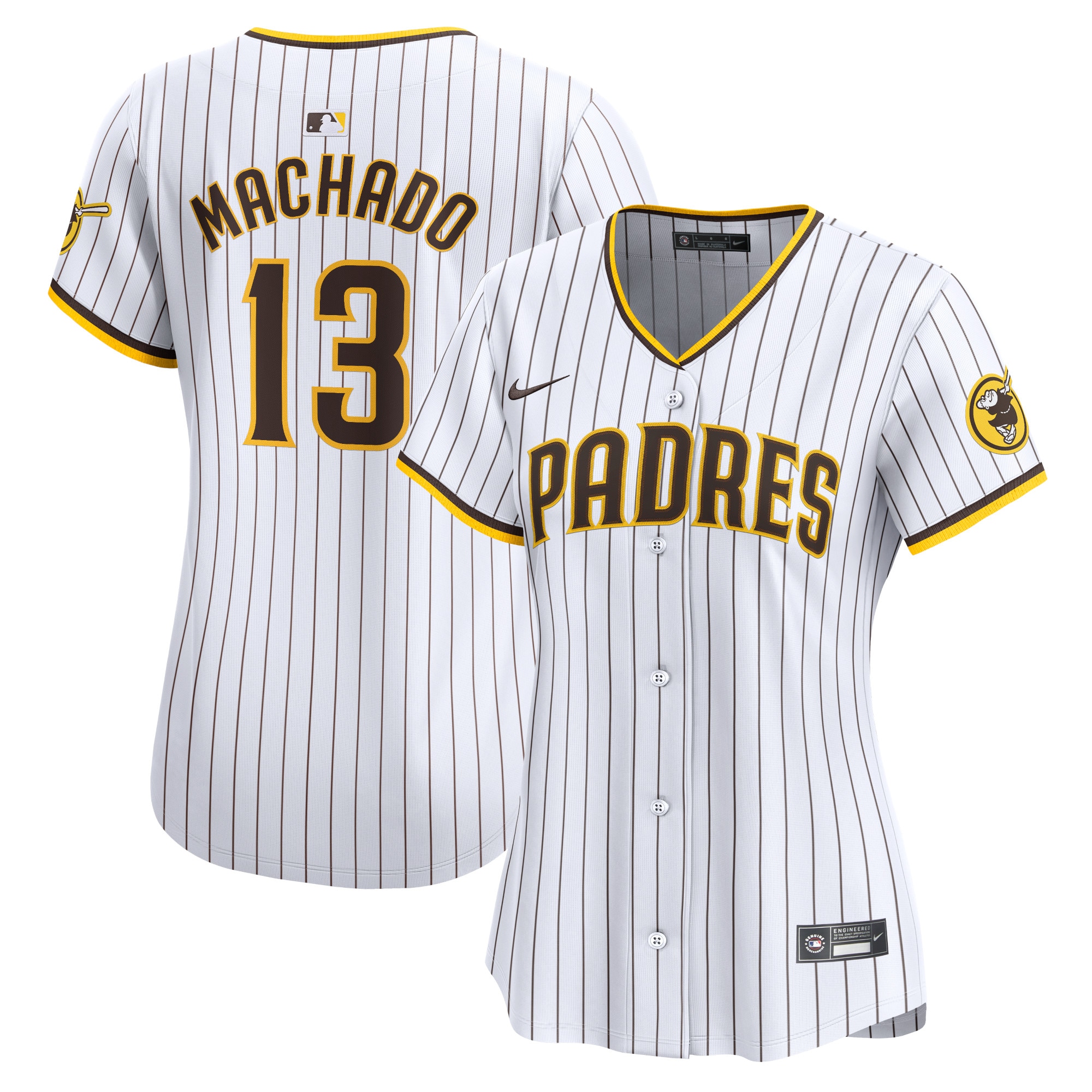 Manny Machado San Diego Padres Women's Home Limited Player Jersey – White