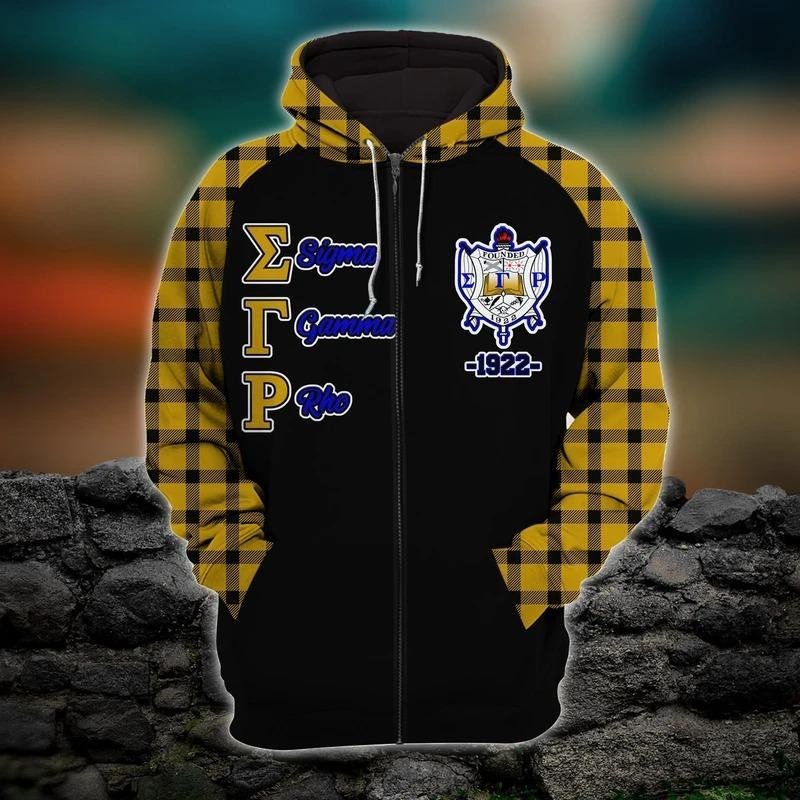 Sorority Hoodie – Sigma Gamma Rho Blade Zip Hoodie