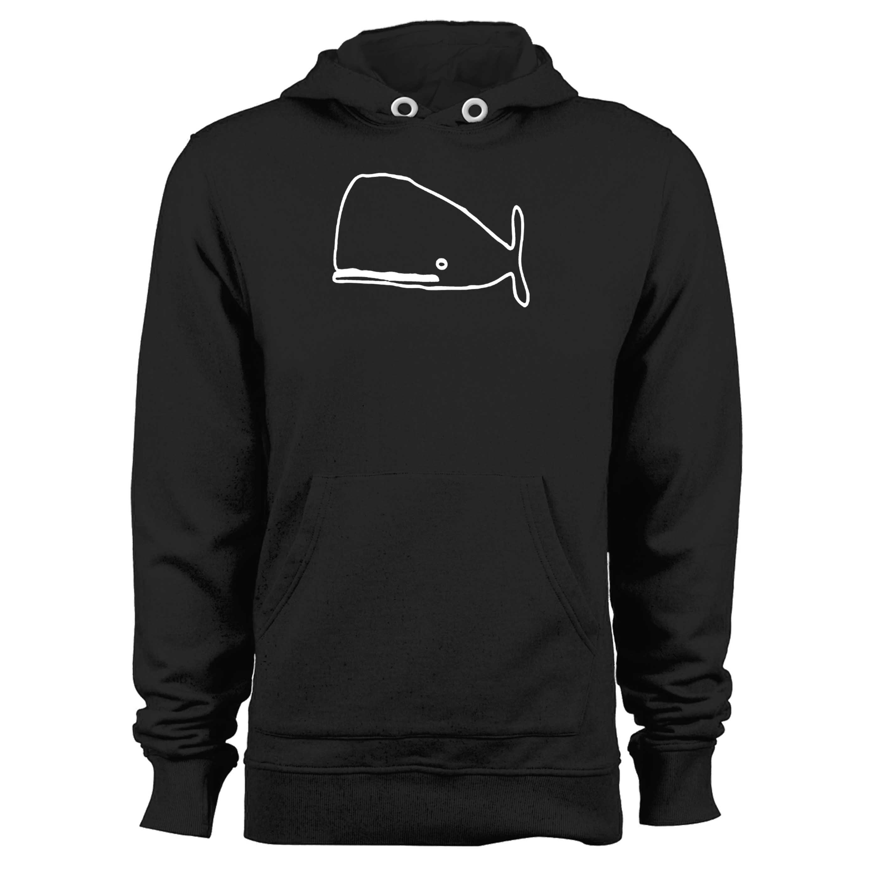 Cartoon Whale Nautical Moby Dick Fish Unisex Hoodie