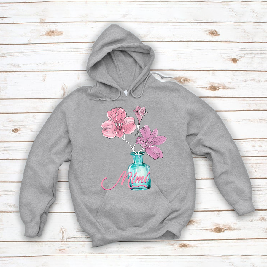 Flower Pink Grandma Hoodie