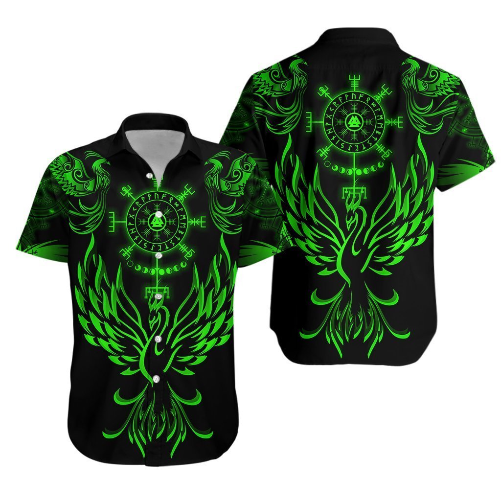 Viking Phoenix Vegvisir Hawaii Shirt Ha12253