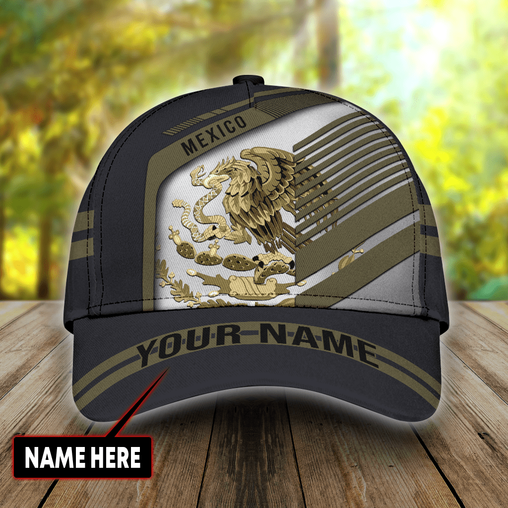 Personalized Name Mexico 3D Full Printed Classic Cap Baseball Cap, Mexican Cap Hat