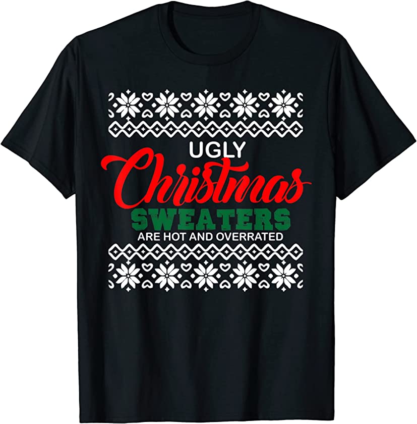 Ugly Christmas Sweaters funny party gift for kids men women T-Shirt