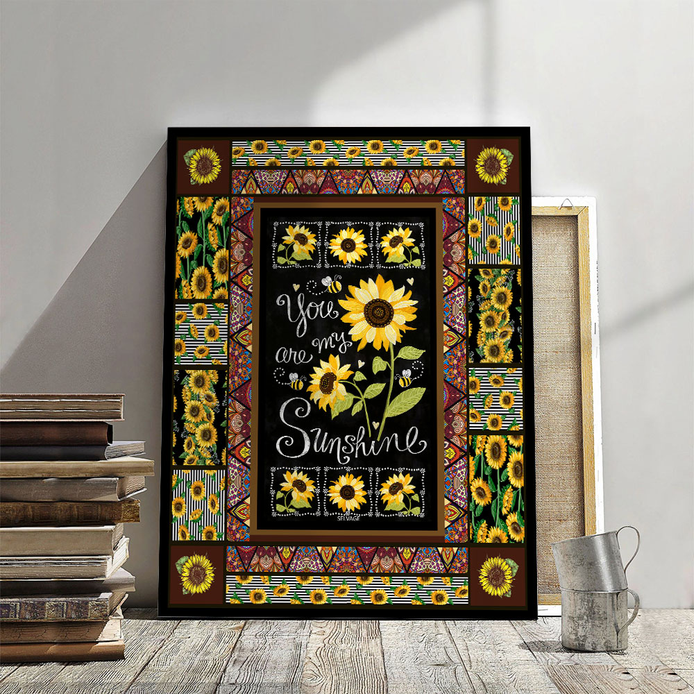 Sunflower You Are My Sunshine Canvas