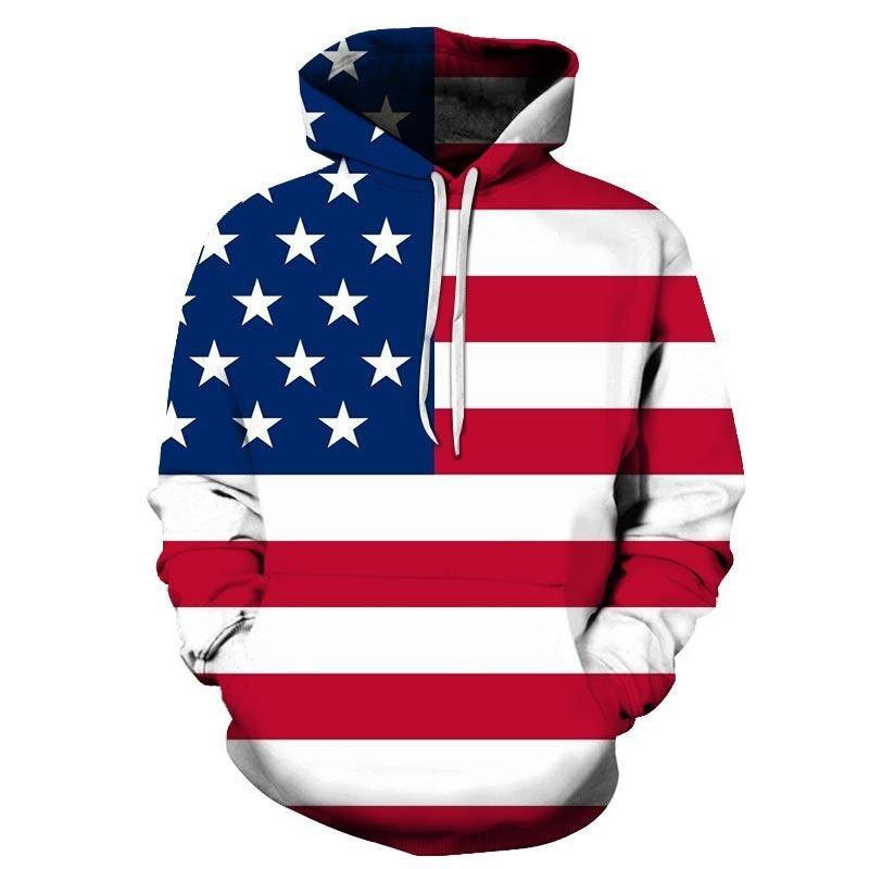 USA Flag Hoodie