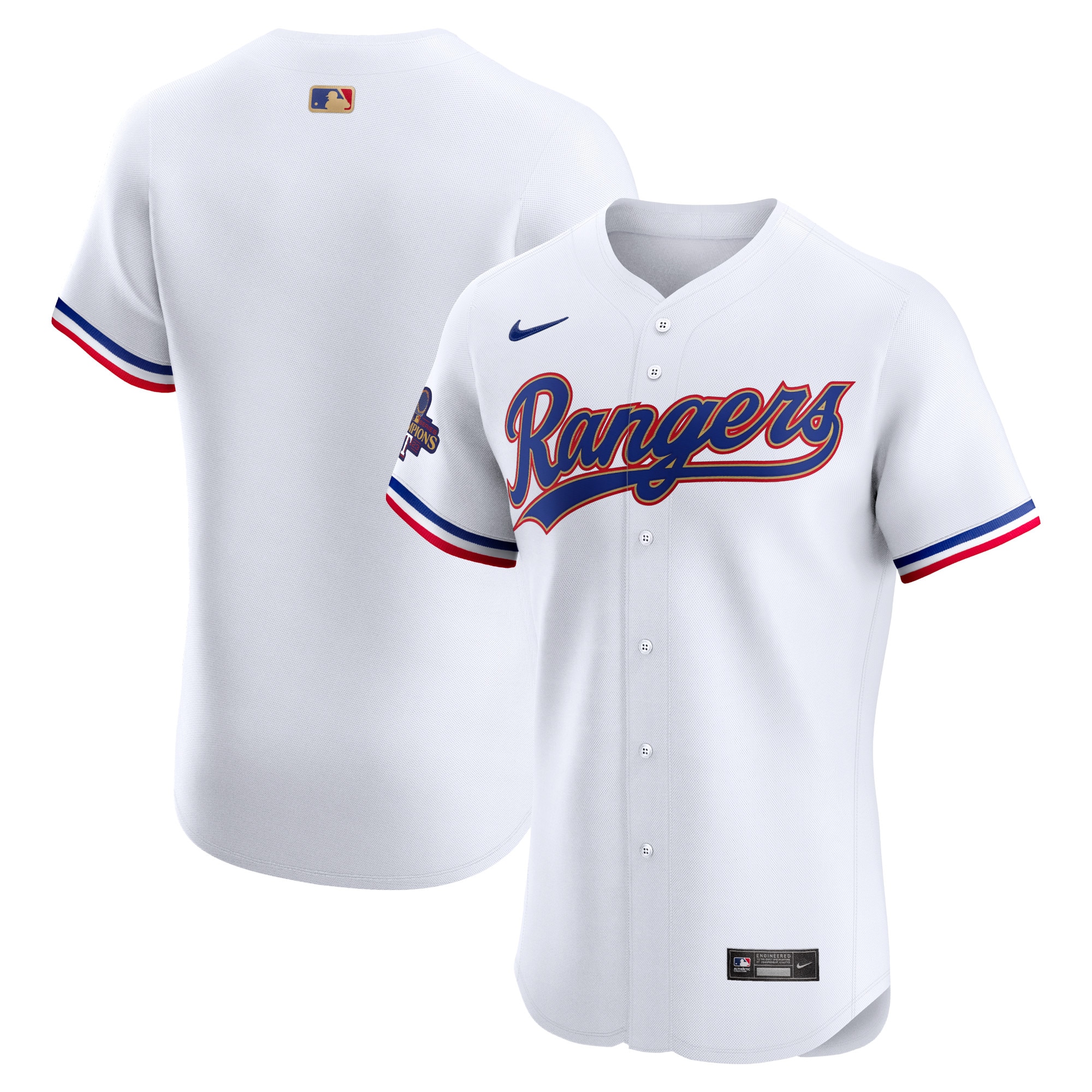 Texas Rangers 2024 Gold Collection Elite Jersey  White