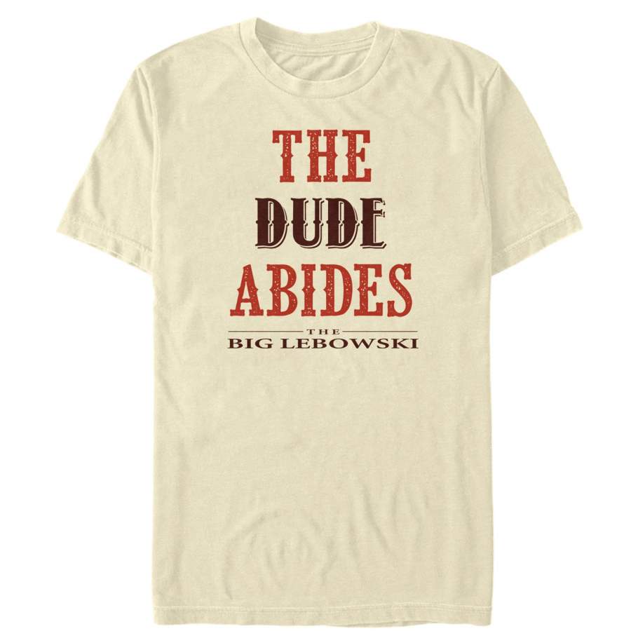 The Big Lebowski Men’s The Dude Abides  T Shirt