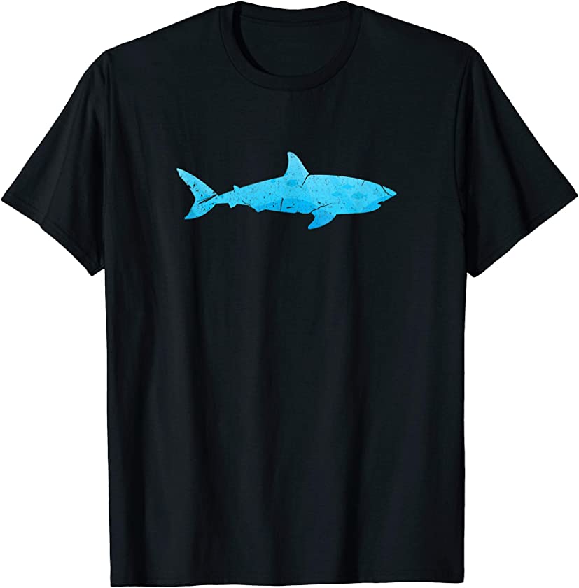 Shark Silhouette Funny Sharks Lover T-Shirt