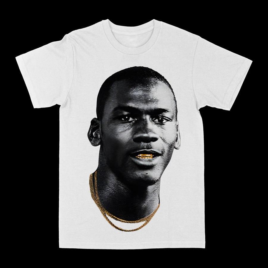Michael JD Gold Grill Graphic Tee, Basketball Shirt, Gifts for Fans, Shirts Casual Short Sleeve Tees, Trendy Shirt for Men & Women, Menswear funny tshirt