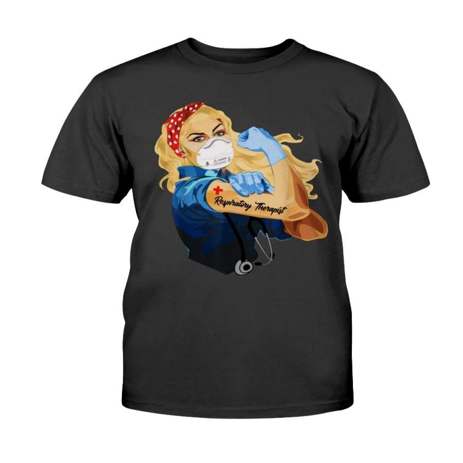 Blonde Girl Respiratory Therapist T shirt