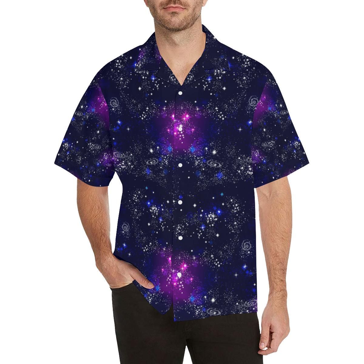 Space Galaxy Pattern All Over Print Hawaii Shirt Ha101634