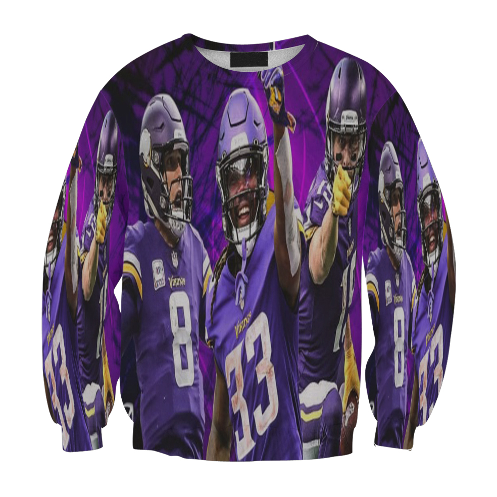 Minnesota Vikings Team V3 Gift For Fan 3D Full Printing Sweatshirt