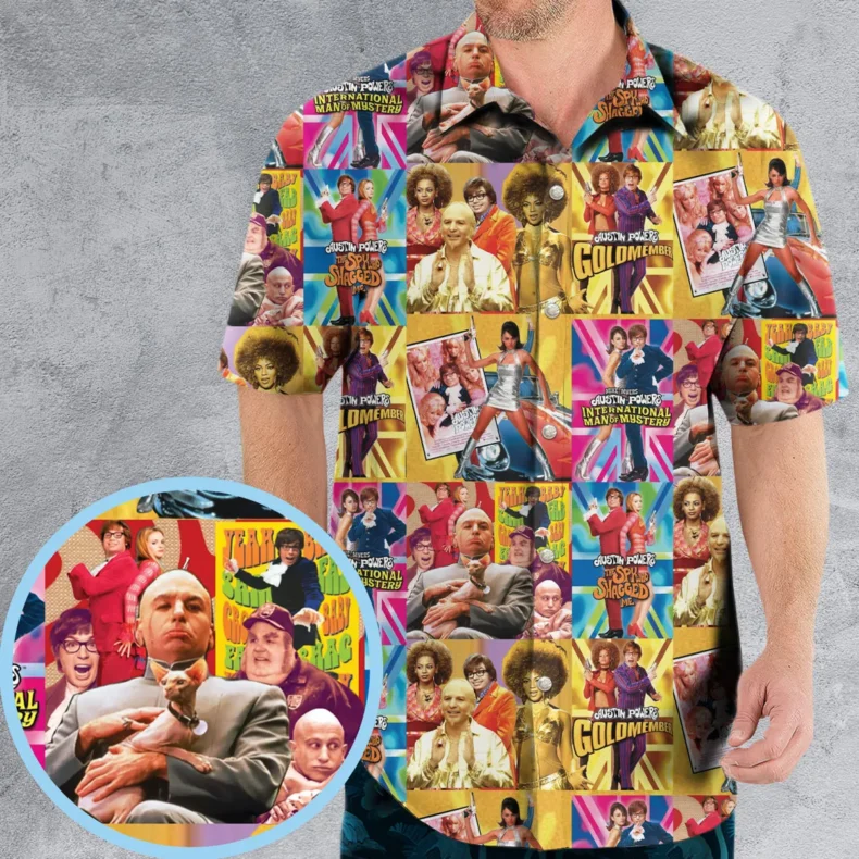 Austin Powers Gold Member Hawaiian Shirt