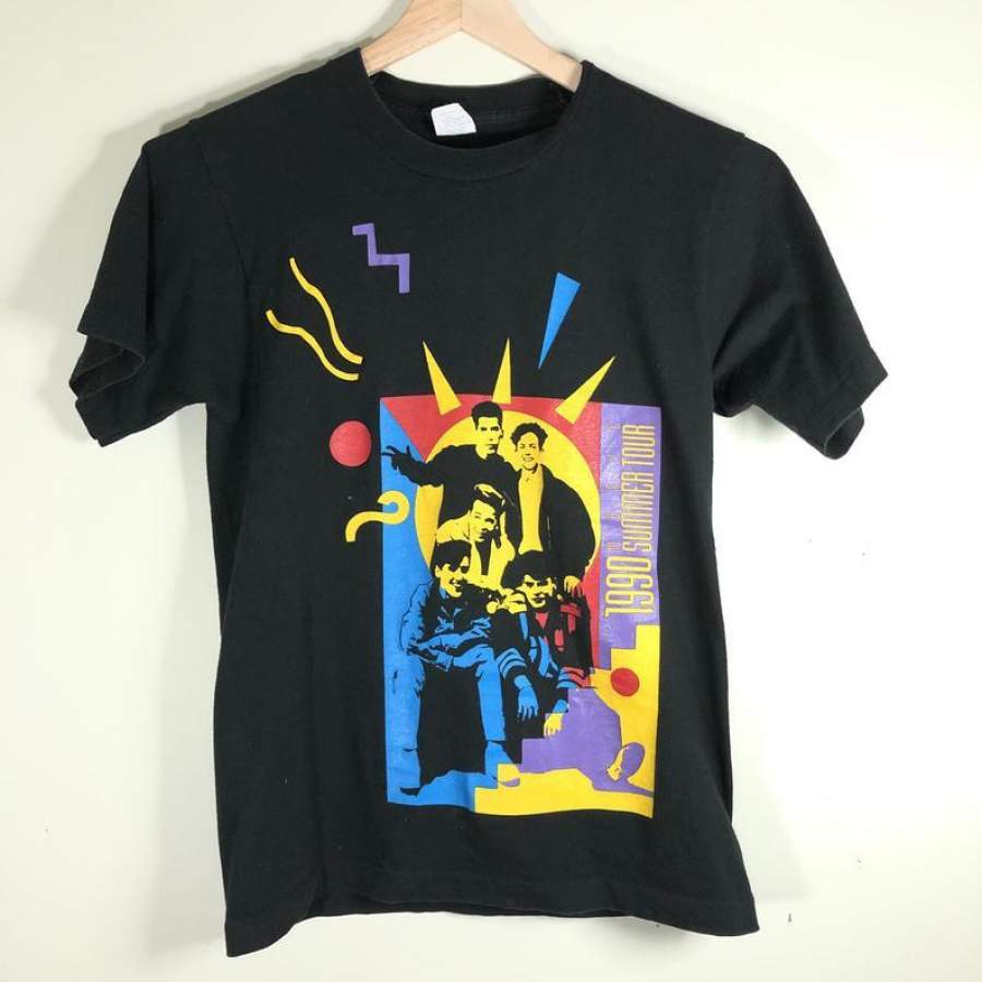 Vintage 1990 New Kids on The Block Nkotb Summer Tour T-Shirt