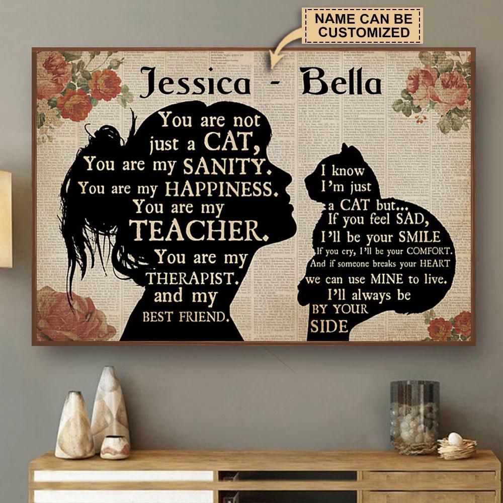 Aeticon Gifts Personalized Cat You Are Not Just A Canvas Mom Dad Gift Home Decor