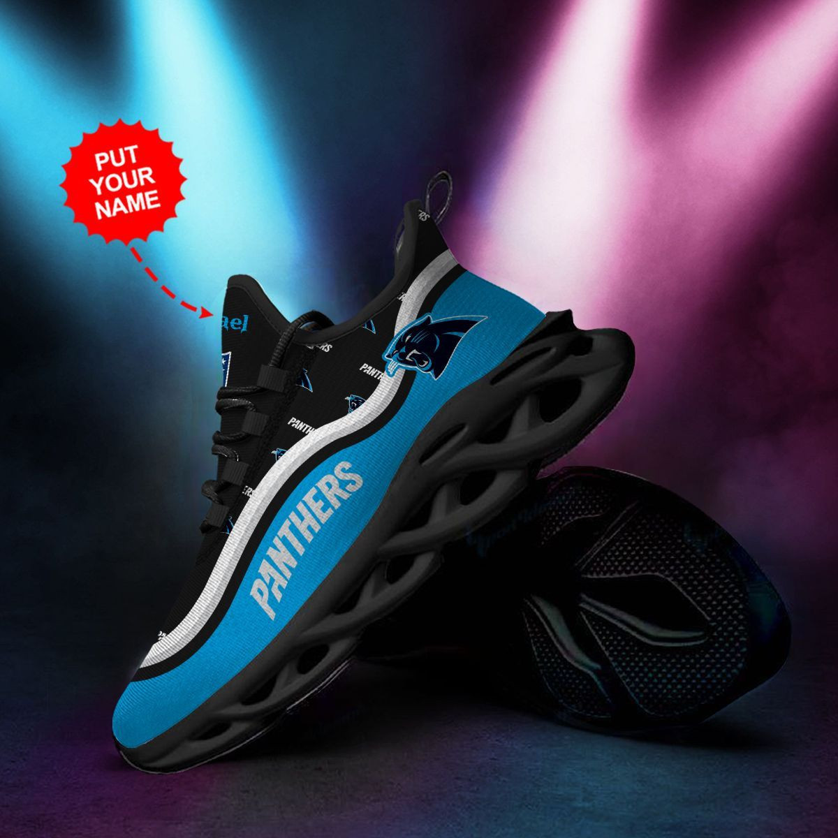 Carolina Panthers Custom Personalized Max Soul Sneakers Running Sports Shoes For Men Women