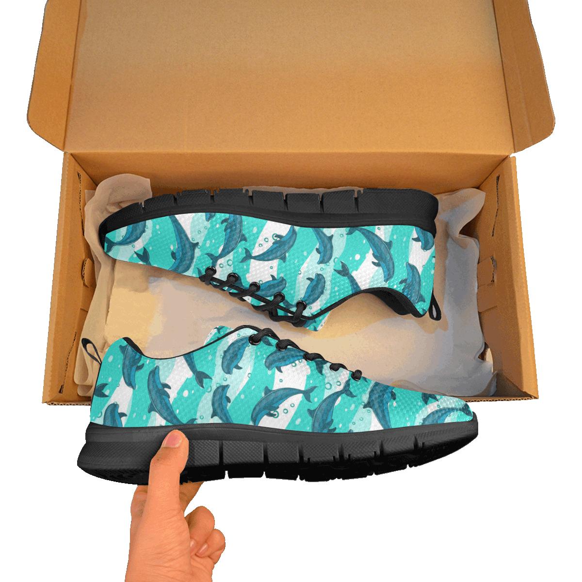 Dolphin Sea Pattern Men’S Sneaker Shoes