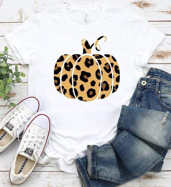 Thanksgiving Halloween Leopard Cheetah Pumpkin Fall Shirt – Dxtee