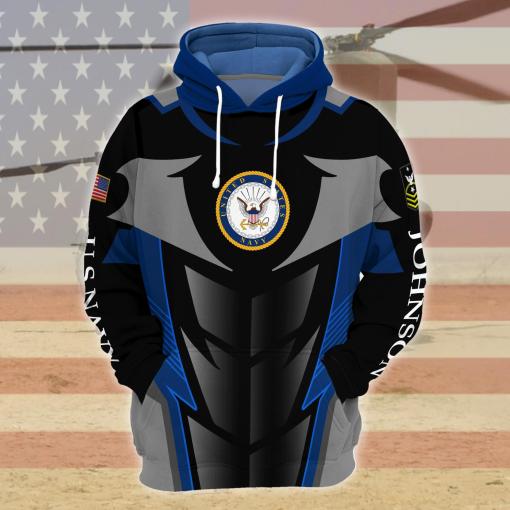 U.S Navy Sport Style Gift For Military Veteran Design 3D Design Hoodie And Jogger Custom Hoodie All Over Printed