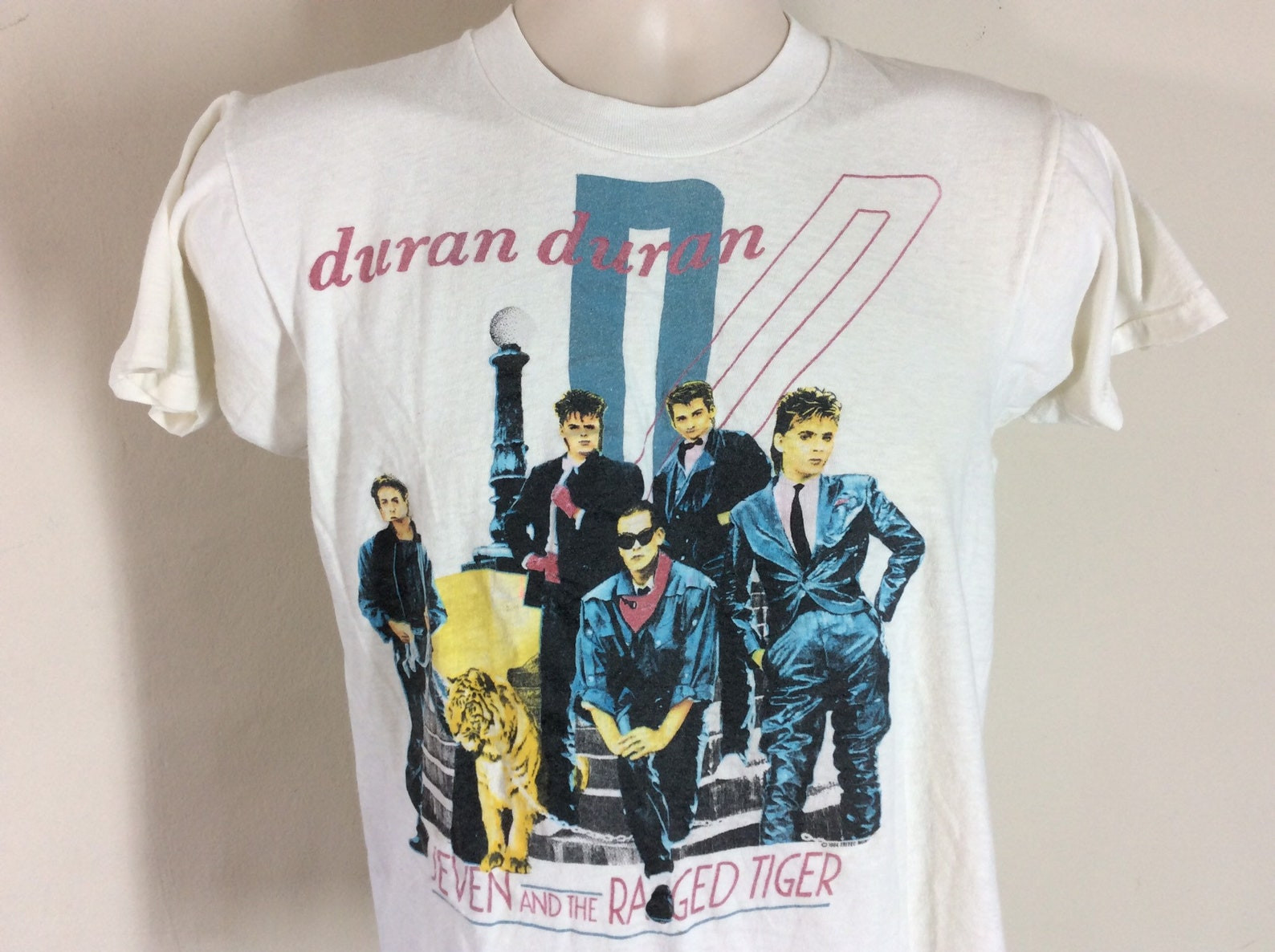 Vtg 1984 Duran Duran Seven And The Ragged Tiger T Shirt 80S New Romantics New Wave Rock Band