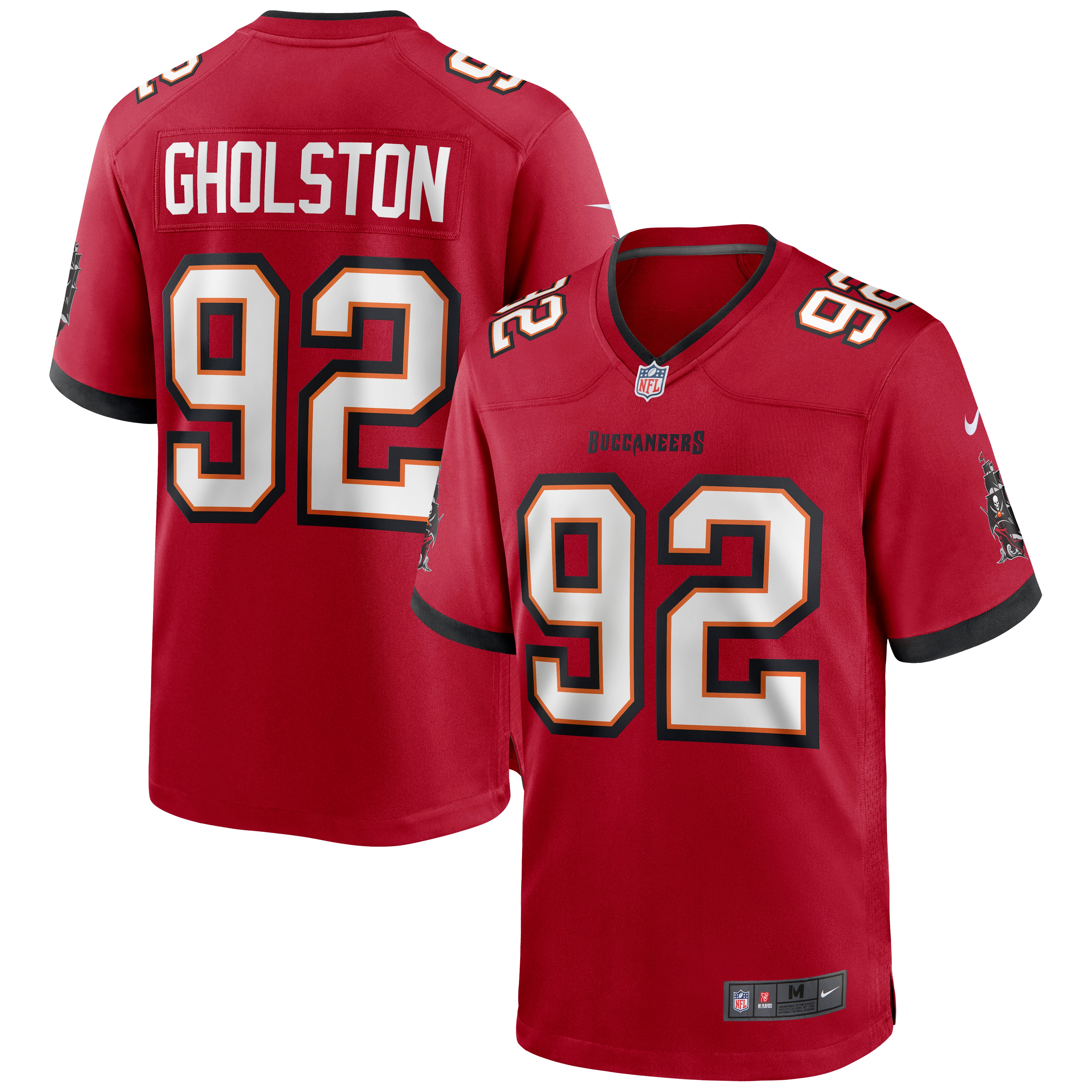 Men’s Tampa Bay Buccaneers William Gholston Red Game Jersey