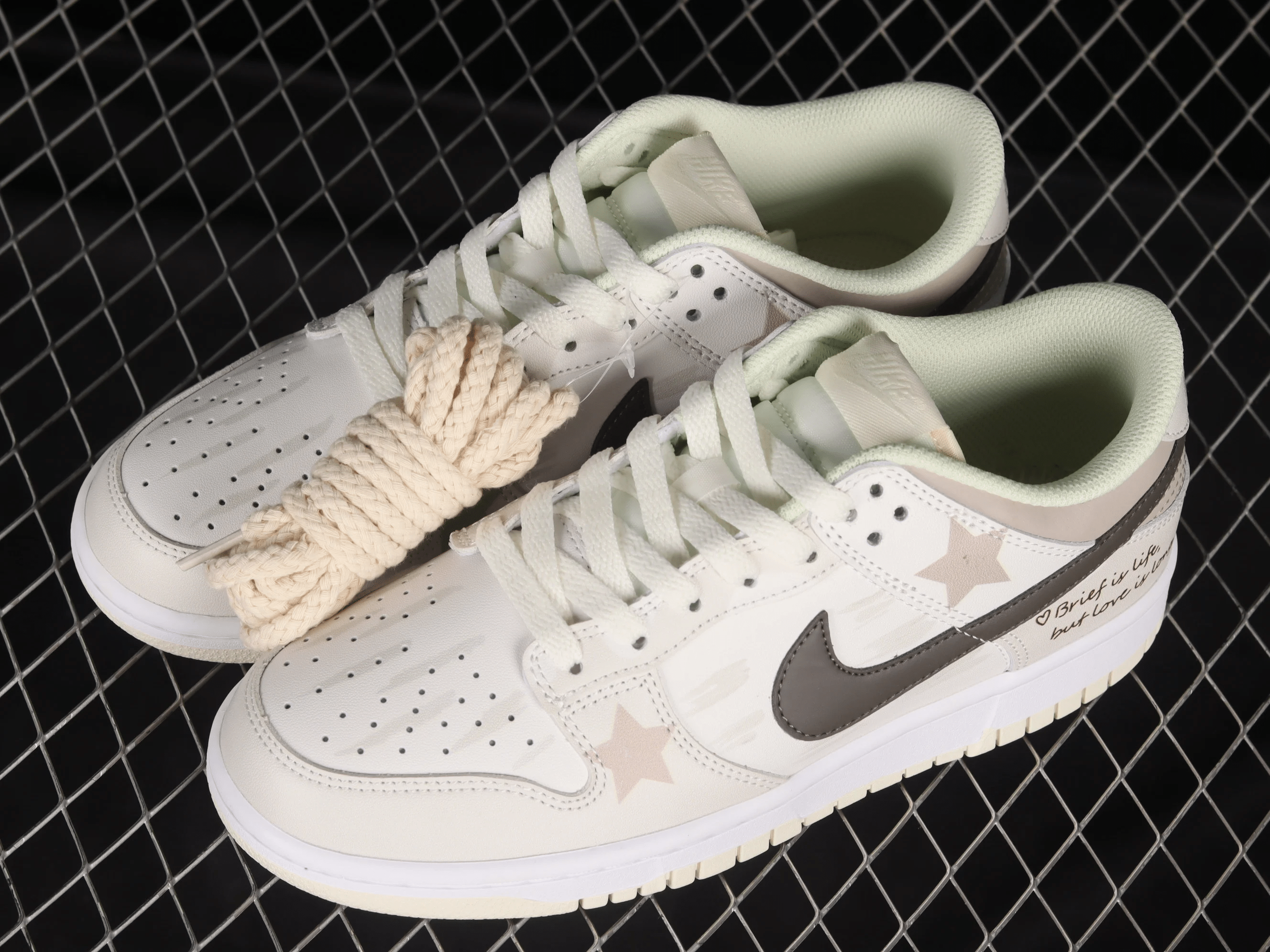 Nike Dunk Low Off White Sail Grey Light Bone Shoes Sneakers SNK788623452