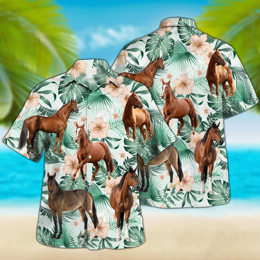 Horse Hawaii Shirt For Farm Summer Hawaii Men And Women Ha69993