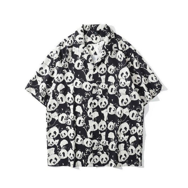 Panda Black White Best Design Hawaii Shirt Ha72593