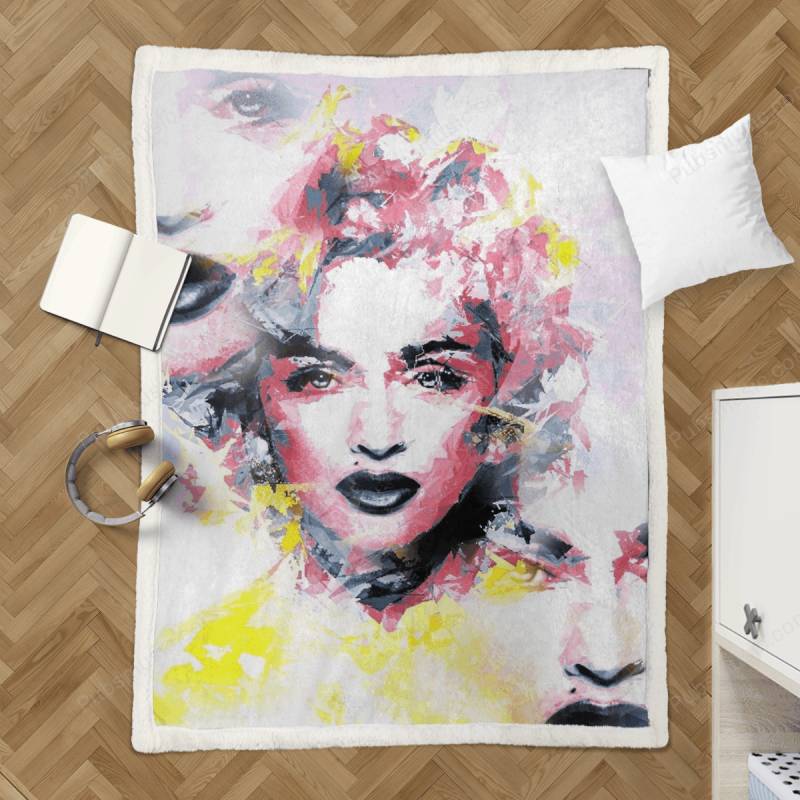 The Three Madonna’s – Pop Art Sherpa Fleece Blanket