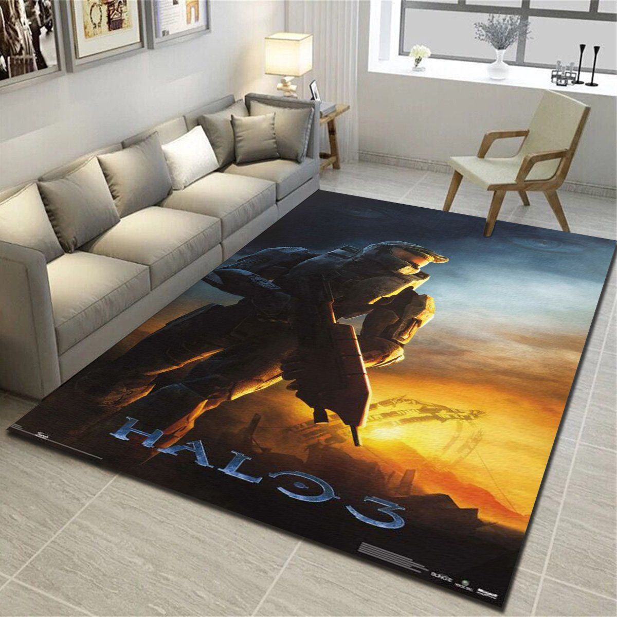 Halo 3 Awakening Area Rugs, Living Room Bedroom Carpet