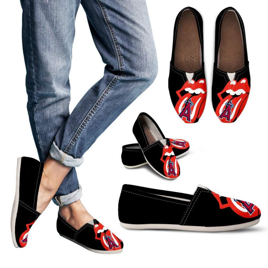 Hot Sexy Lip Valentine Romantic Logo Los Angeles Angels Casual Shoes