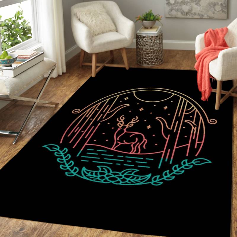 Wildest Deer – Animals Area Rug Carpet