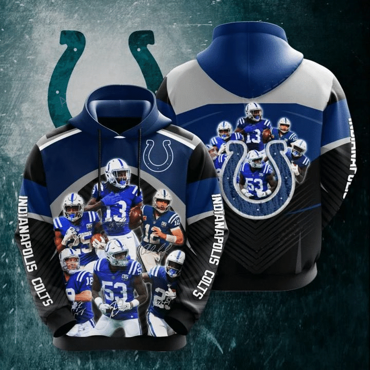 Indianapolis Colts 56 Unisex 3D Hoodie Gift For Fans