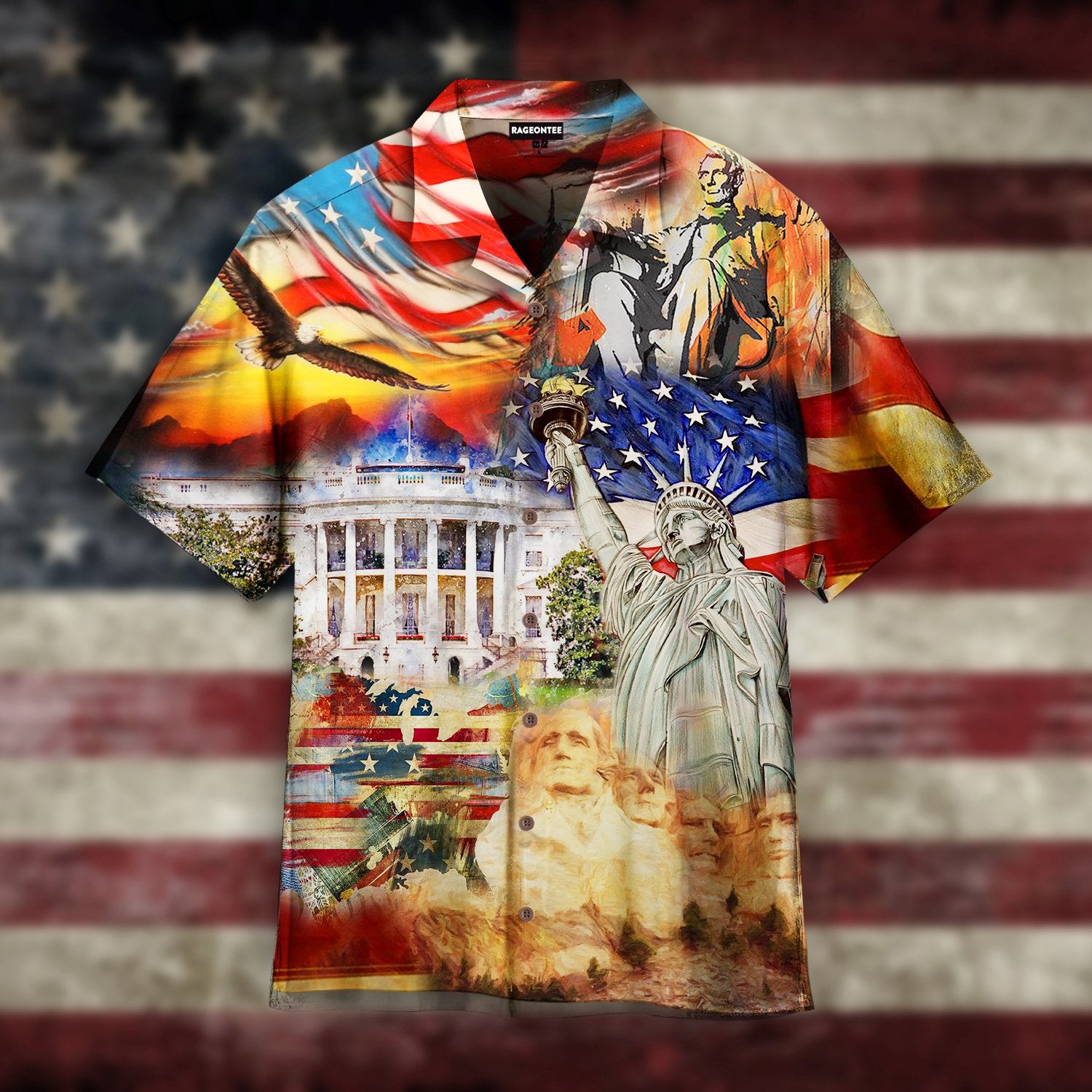 America Historical Proud Independence Day Hawaiian Shirt | For Men & Women | Adult | Hw4512