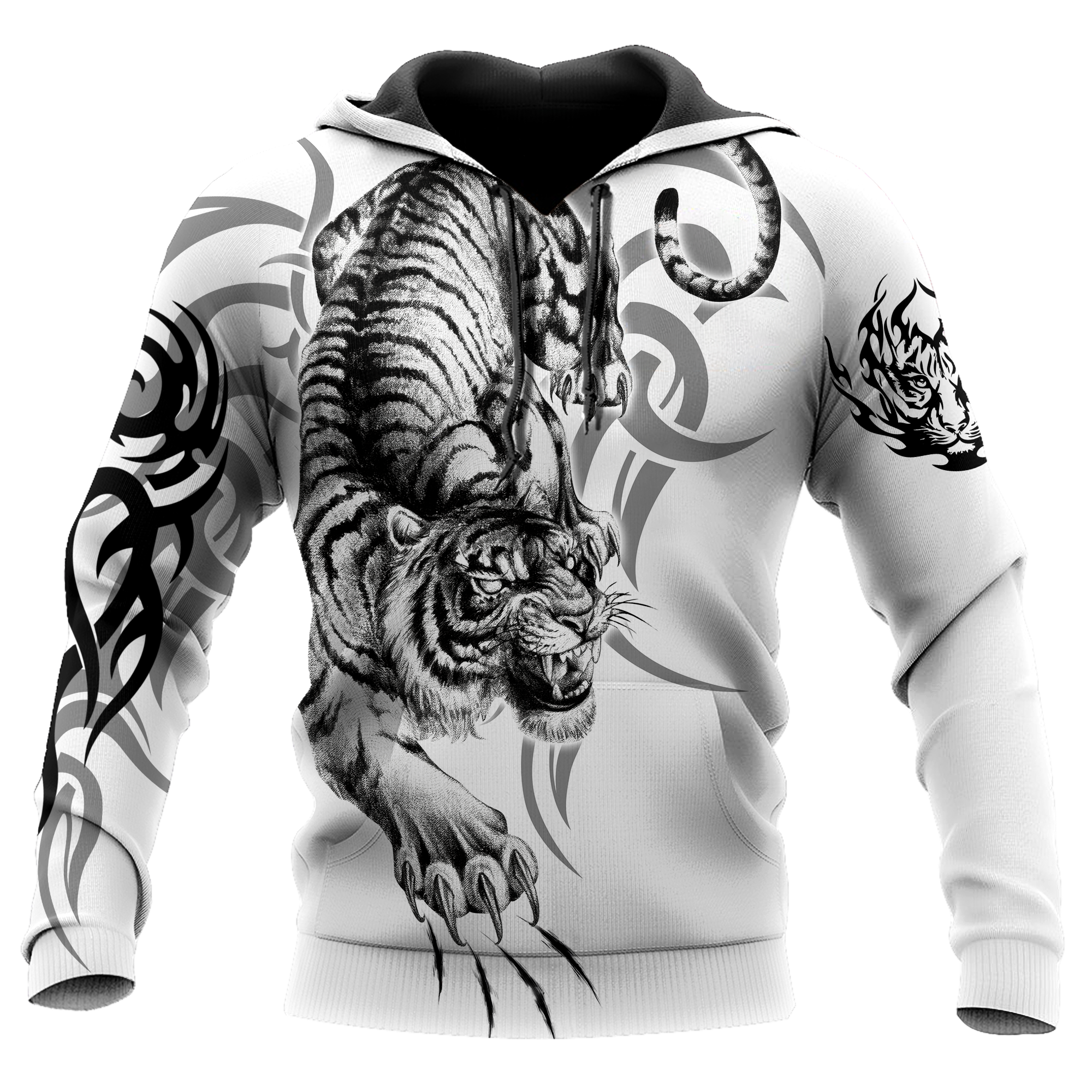 White Tiger Tattoo 3D All Over Printed  Unisex Shirts