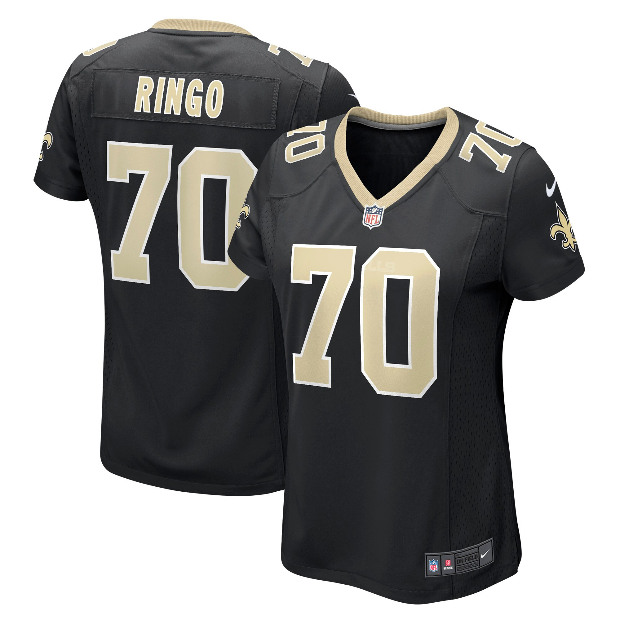 Christian Ringo New Orleans Saints Womens Game Jersey – Black NFL