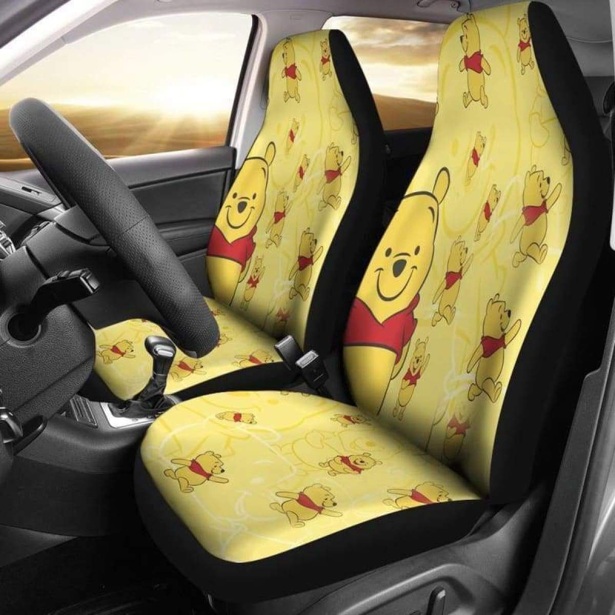 Winnie The Pooh Love Car Seat Covers V1 Universal Fit 051312