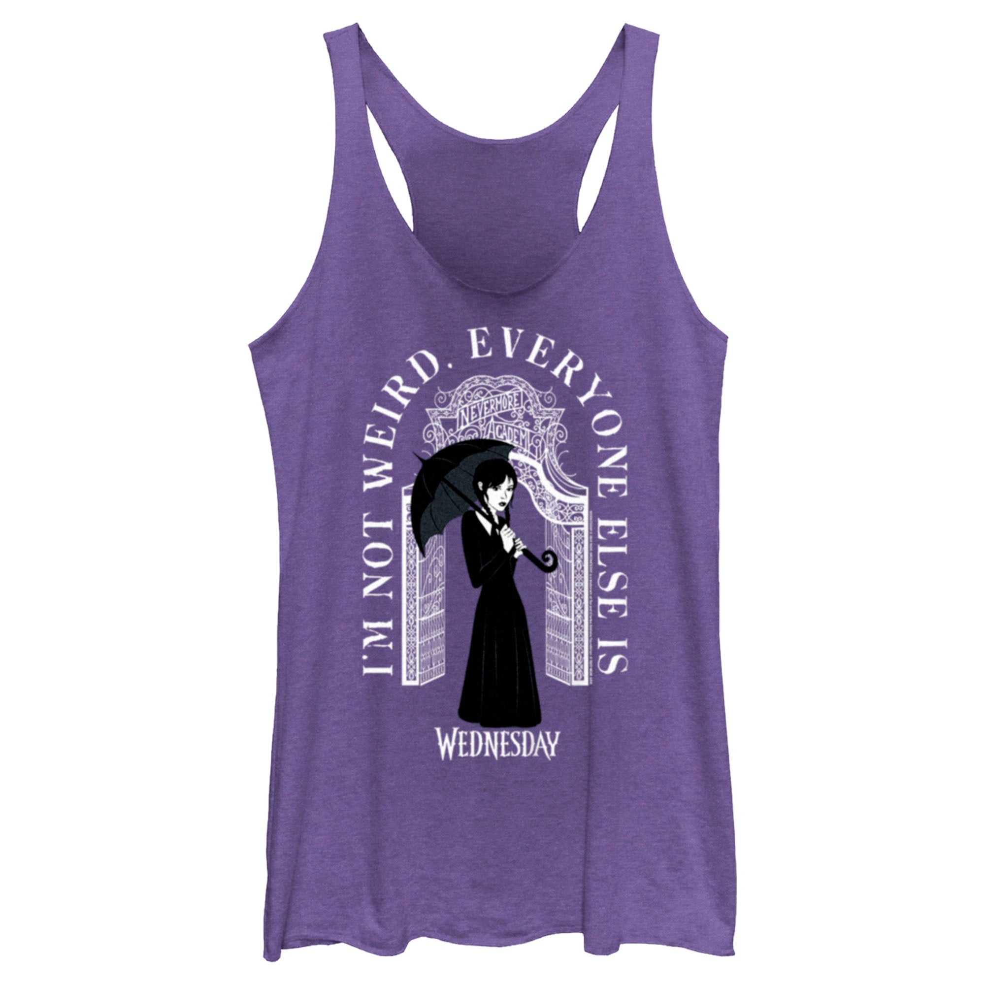 Women’S Wednesday I’M Not Weird, Everyone Else Is Racerback Tank Top