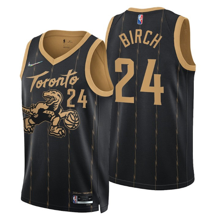 Toronto Raptors Khem Birch 24 NBA Basketball Team City Brandedition Black Jersey Gift For Raptors Fans