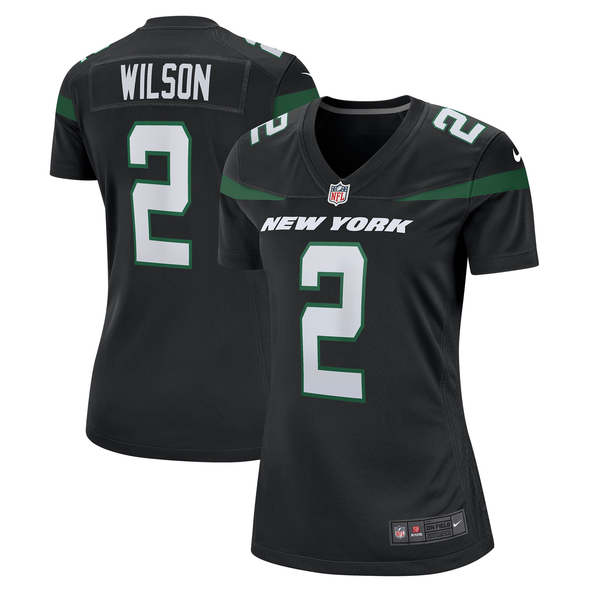 Zach Wilson New York Jets Womens Game Jersey – Stealth Black NFL