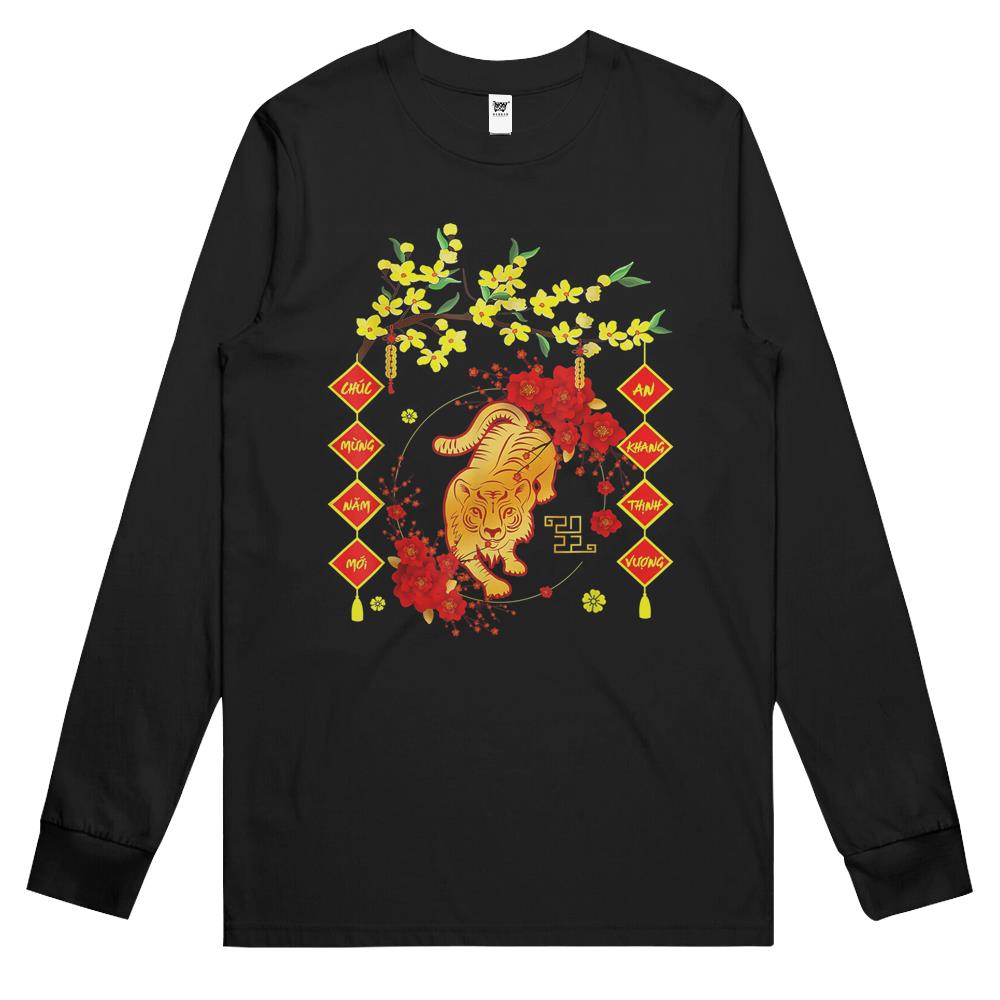 Chuc Mung Nam Moi 2022 Vietnamese Lunar New Year Tiger Long Sleeve T Shirts