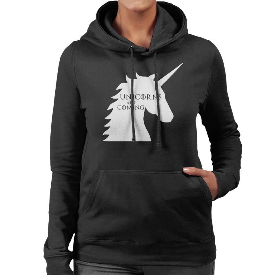 Unicorns Are Coming Game Of Thrones Mix Women’s Hooded Sweatshirt